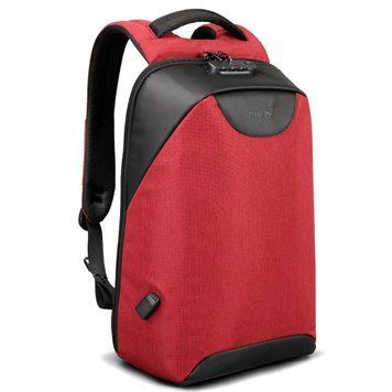 Рюкзак міський антизлодій Tigernu T-B3611 для ноутбука 15.6" з USB об'єм 18л. Червоний (з вбудованим замком) TGN-T-B3611-1853 фото