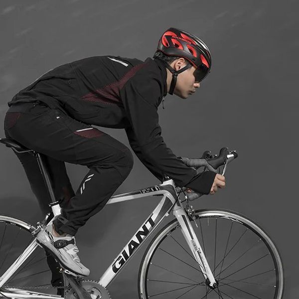 Утеплені велосипедні спортивні штани ROCKBROS YPK1007R розмір 3XL Чорний RB-YPK1007R-5170 фото
