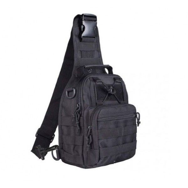 Тактична сумка Armour Tactical M3BG Oxford 600D (з системою MOLLE) 5 літрів Чорна AT-M3BG-1702 фото