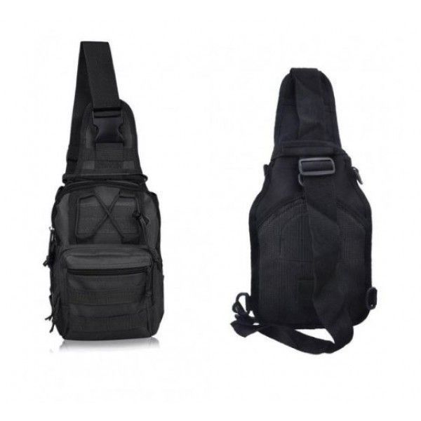 Тактична сумка Armour Tactical M3BG Oxford 600D (з системою MOLLE) 5 літрів Чорна AT-M3BG-1702 фото