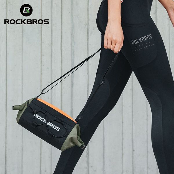 Вело сумка на кермо велосипеда світловідблискувальна ROCKBROS W229G Біла RB-W229G-6559 фото