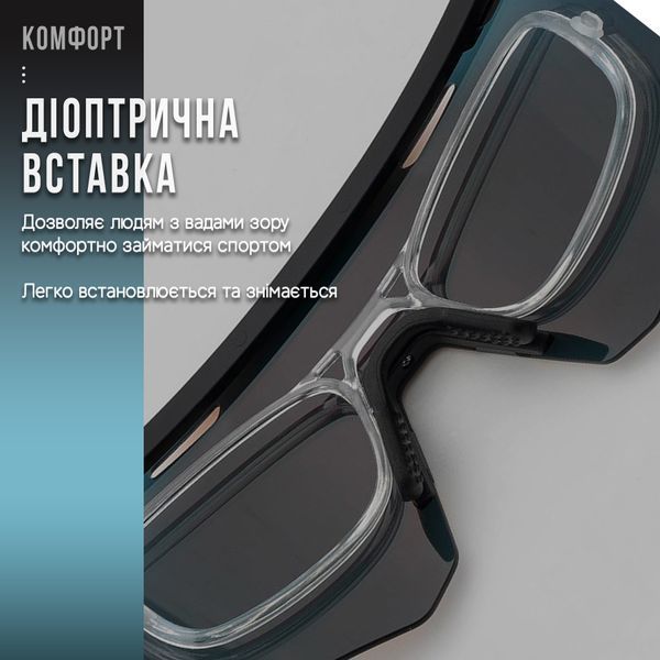Спортивні поляризовані вело окуляри ROCKBROS&nbsp;SP323 Сірий RB-SP323-6505 фото