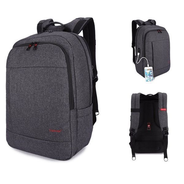 Рюкзак міський Tigernu T-B3142 для ноутбука 17" об'єм 28л. Темно-сірий TGN-T-B3142-1906 фото