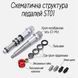 Контактные педали Exi ST01 SPD на промышленных подшипниках EXI-ST01-4280 фото 3