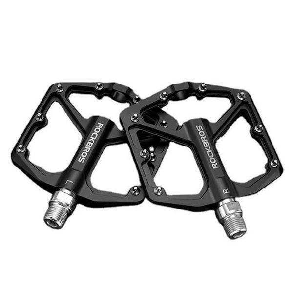Платформні педалі алюмінієві ROCKBROS K203 на промислових підшипниках Чорні RB-K203-BK-2851 фото