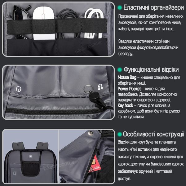 Каркасный рюкзак Mark Ryden MR7612 для ноутбука 17,3" 12,5 л Белый MR7612-01-5004 фото