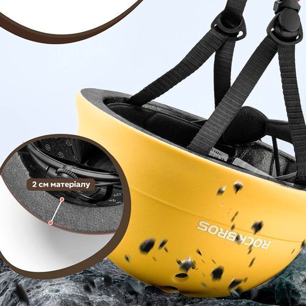 Детский вело шлем ROCKBROS KA-3AN (48-52 см) In-Mold Коричневый RB-KA-3AN-4735 фото