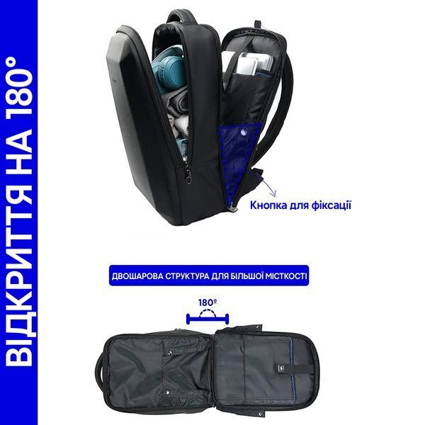 Рюкзак городской Tigernu T-B9152A для ноутбука 15.6" объем 20 л Черный TGN-T-B9152A-5030 фото