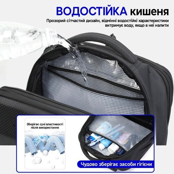Рюкзак городской Tigernu T-B9152A для ноутбука 15.6" объем 20 л Черный TGN-T-B9152A-5030 фото