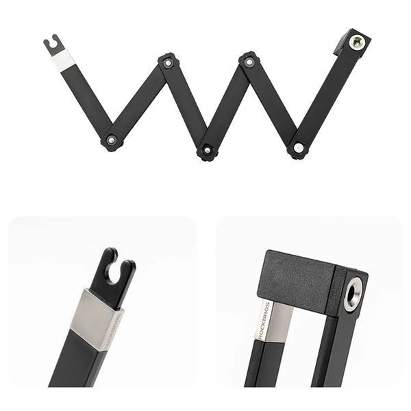 Замок сегментний на велосипед ROCKBROS WD3301 Чорний RB-WD3301-7099 фото